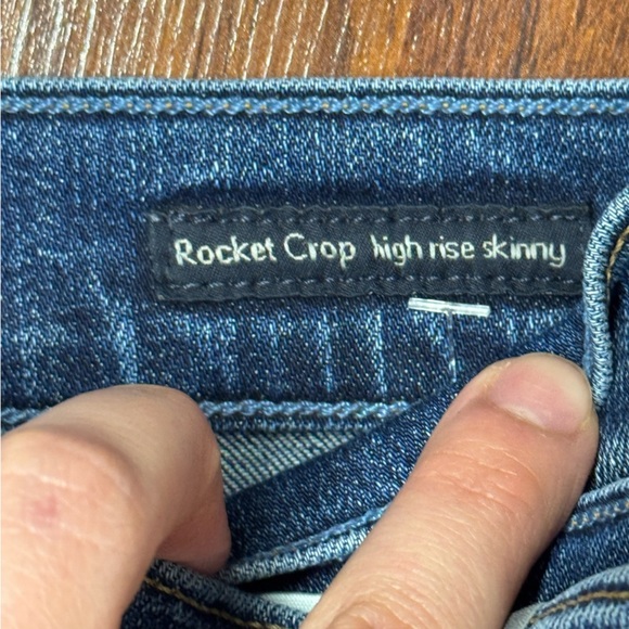 Citizens of Humanity Rocket Crop High Rise Skinny Jeans 29 Raw Hem as is - Picture 4 of 6